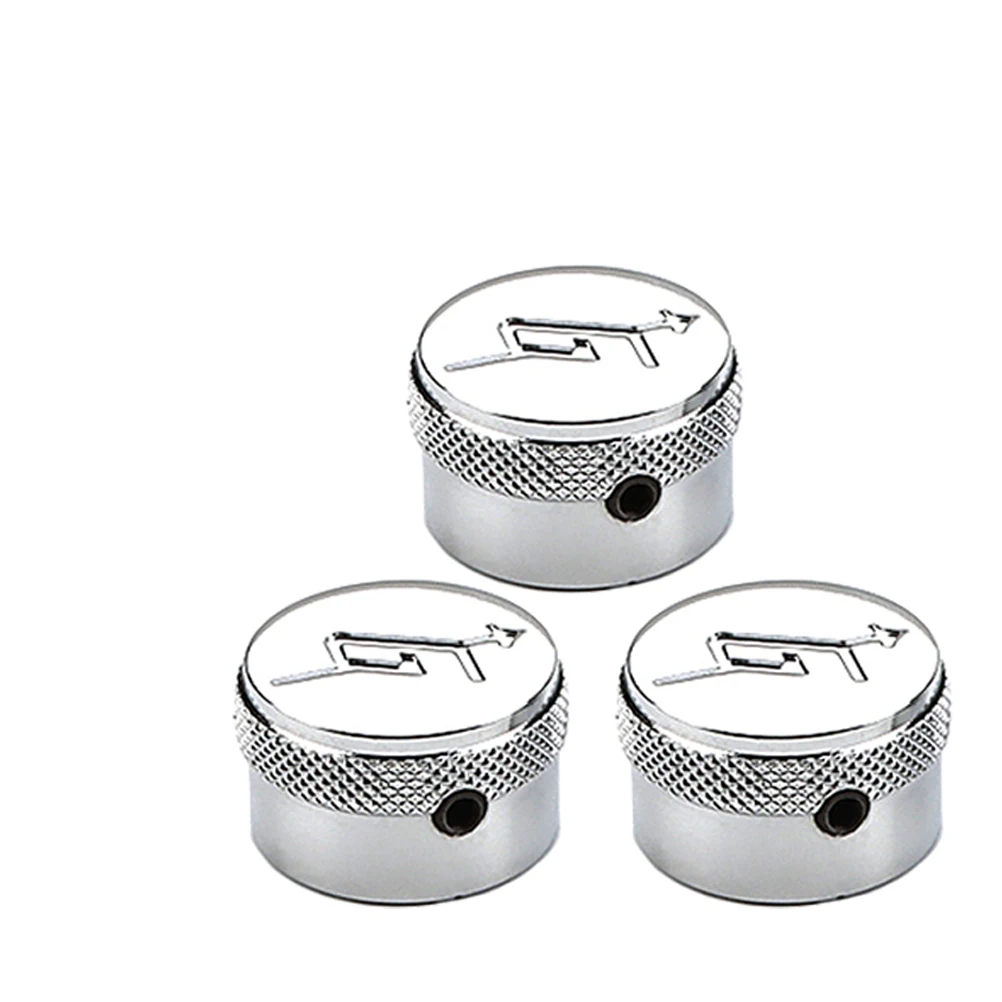 

Electric Guitar Knob Bass Parts Metal Accessories Knobs Silver Tone Replacement