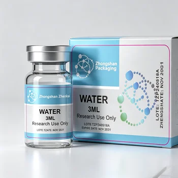 Luksusowe błyszczące etykiety winylowe i pasujące pudełka - zestaw na zamówienie do butelek kosmetycznych z peptydami o pojemności 3ml-30ml