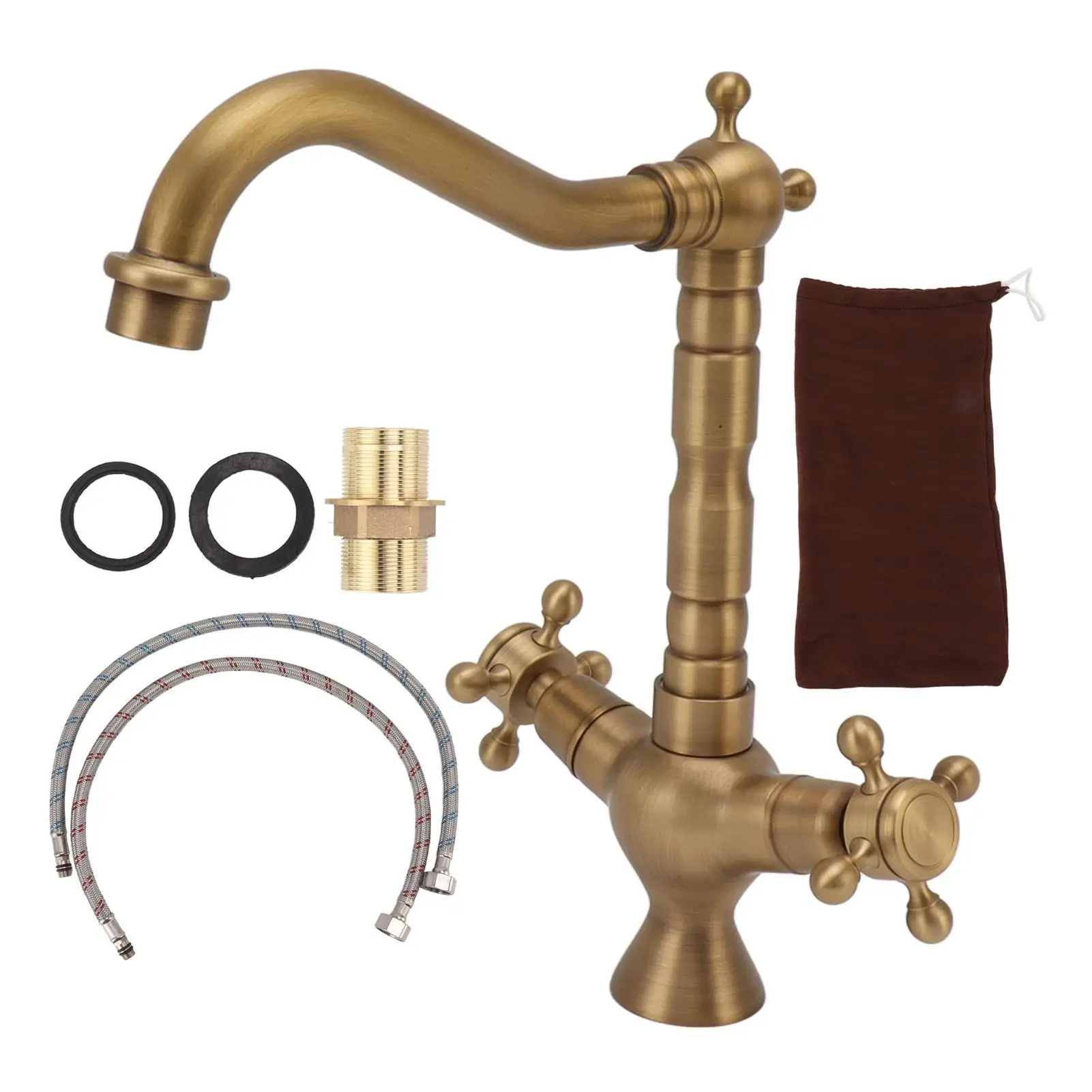 

Латунный смеситель для раковины в ванной комнате для коммерческого использования, прочный и элегантный дизайн