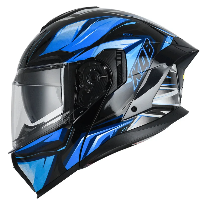 Motorcycle Helmet Four Seasons Universal Unveiling Helmet Color Mirror Electric Motorcycle Helmet 3C Certified
