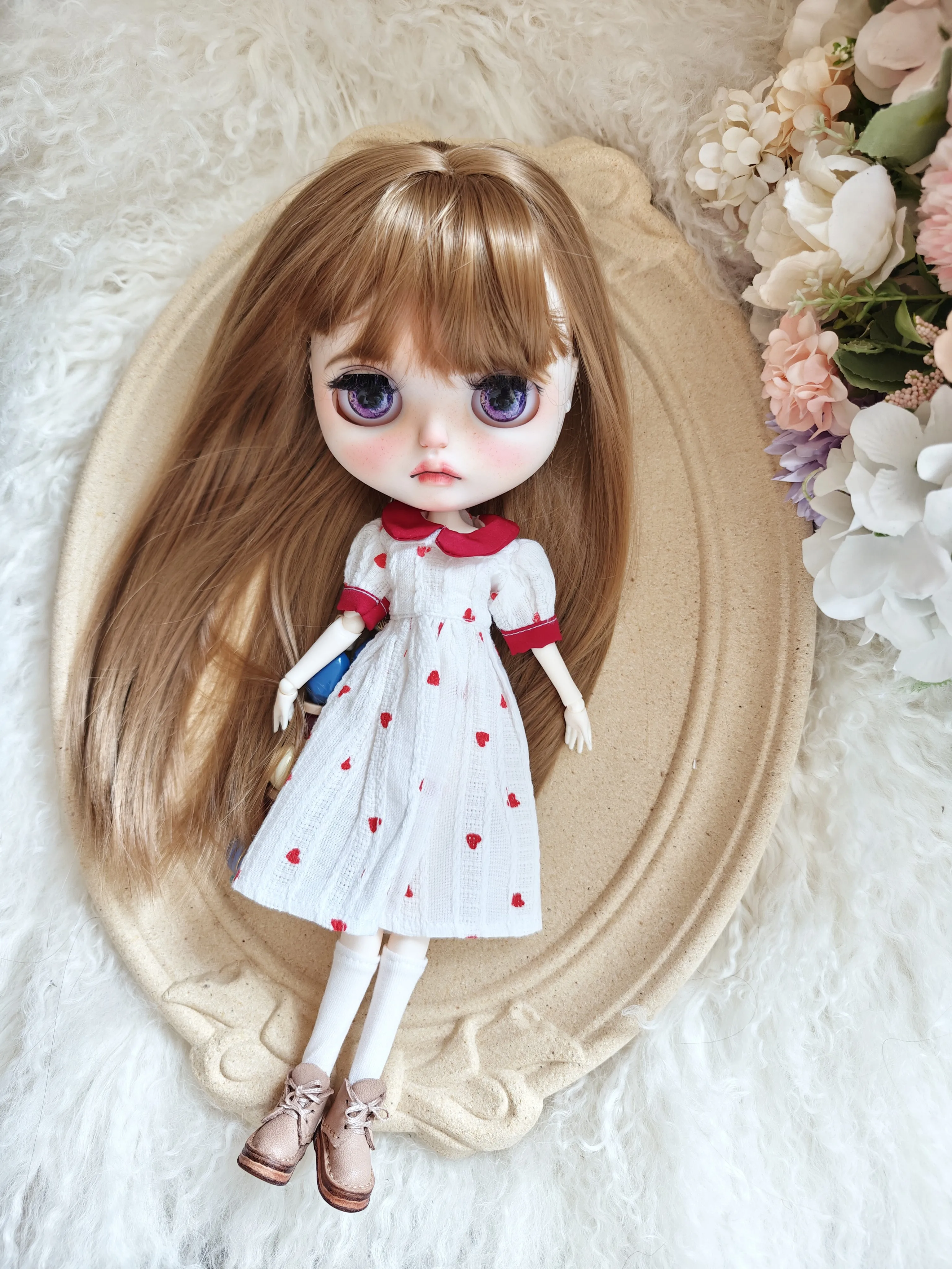 Blythe Doll Clothes dress skirt set  for Ymy Licca Azones Ob24 Ob22 Doll  kawaii  action figure Accessories