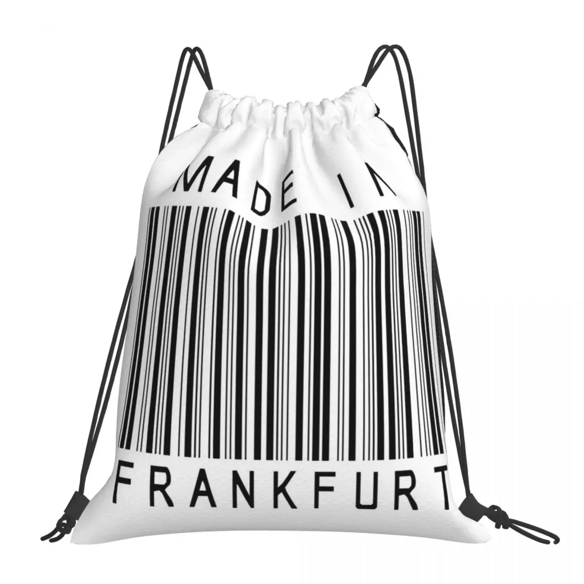 Made In Frankfurt Backpacks Fashion Portable Drawstring Bags Drawstring Bundle Pocket Sports Bag Book Bags For Travel School