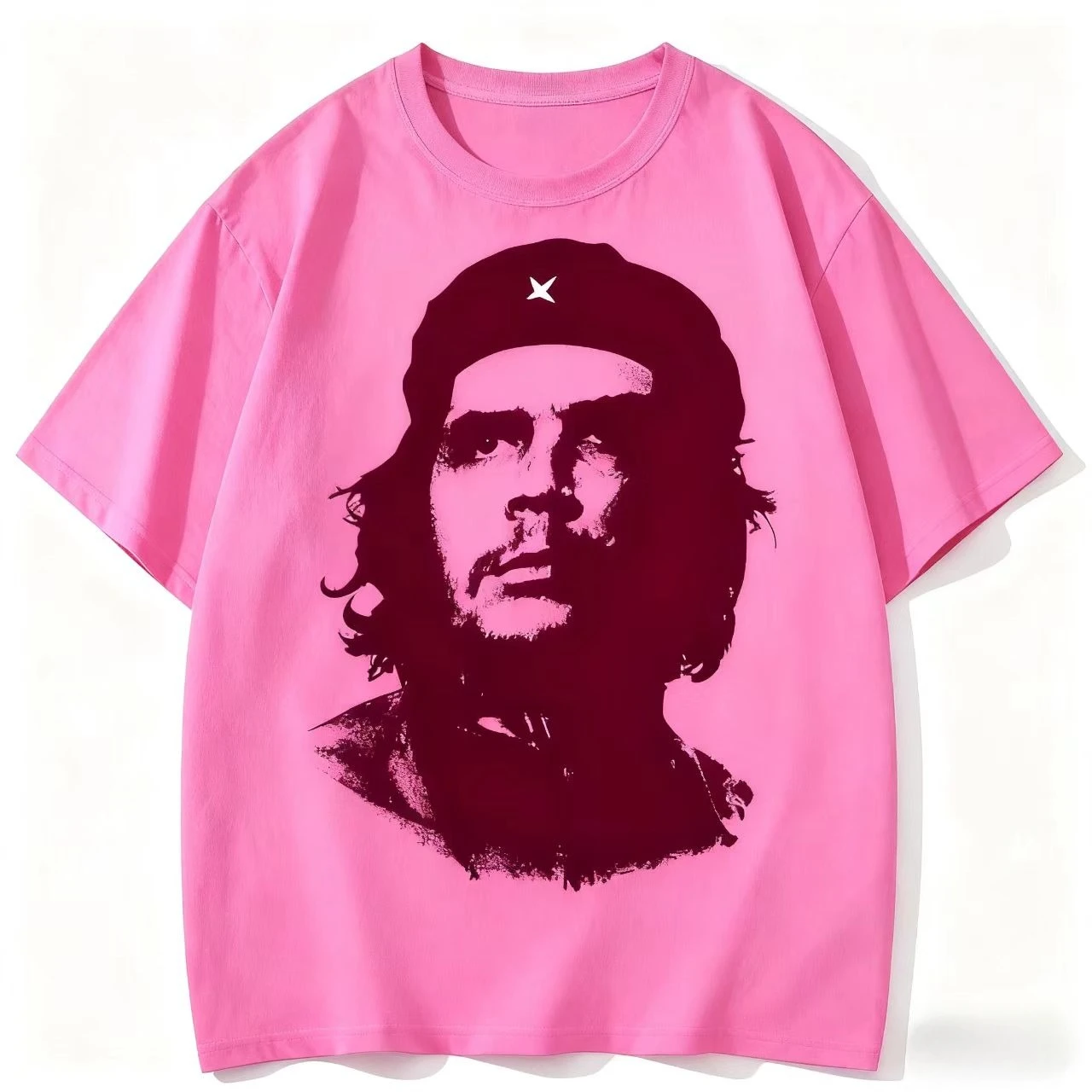 تي شيرت Che Guevara S الجديد الأمريكي القديم غير الرسمي فضفاض للرجال من القطن الخالص للدراجات النارية هو رمز ثقافي عصري