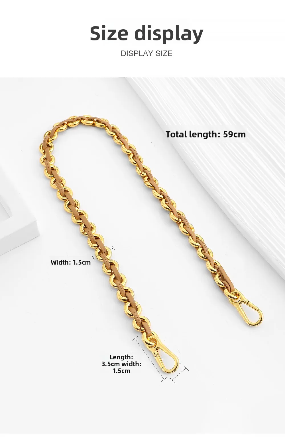 Donut Bag Shoulder Strap Insert for Women Bag Fashion High-End Exquisite Workmanship Bag Decoration Bag Accessories