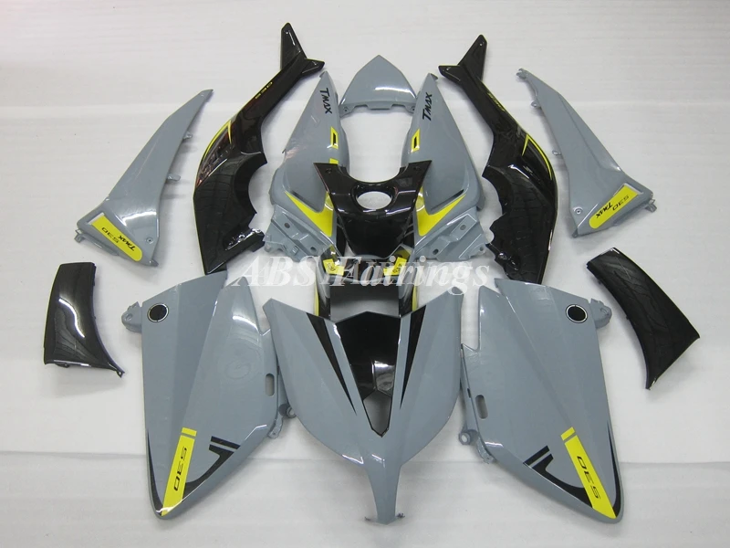 Injection Mold New ABS Fairings Kit Fit for YAMAHA Tmax 530 2012 2013 2014 12 13 14 Bodywork Set Custom Gray