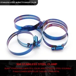 Motorcycle Accessories Hose Clamps 304 Stainless Steel Hose Clips Clip Clasp Metal Fastener Worm Drive Durable Anti-oxidation Bl