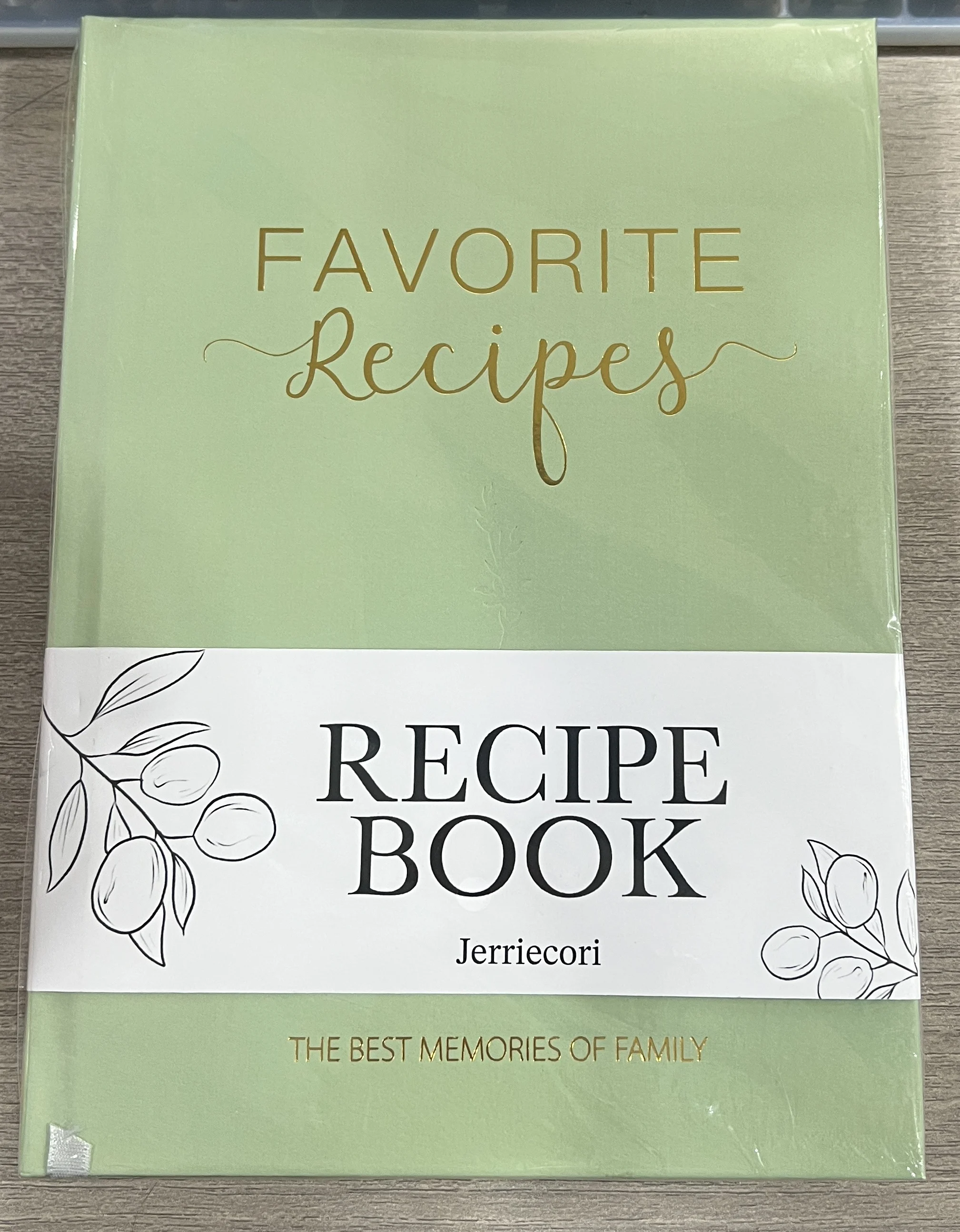 Jerriecori Recipe Book to Write in Your Own Recipes, Aesthetic Personal Blank Recipes Cook Book Journal with 70 Recipes, Family