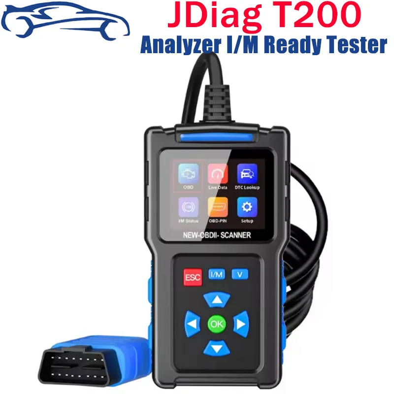 2025 NEW JDiag T200 Car OBD2 Scanner Code Reader Digital Display Automobile Diagnostic Tool Car Engine Analyzer I/M Ready Tester