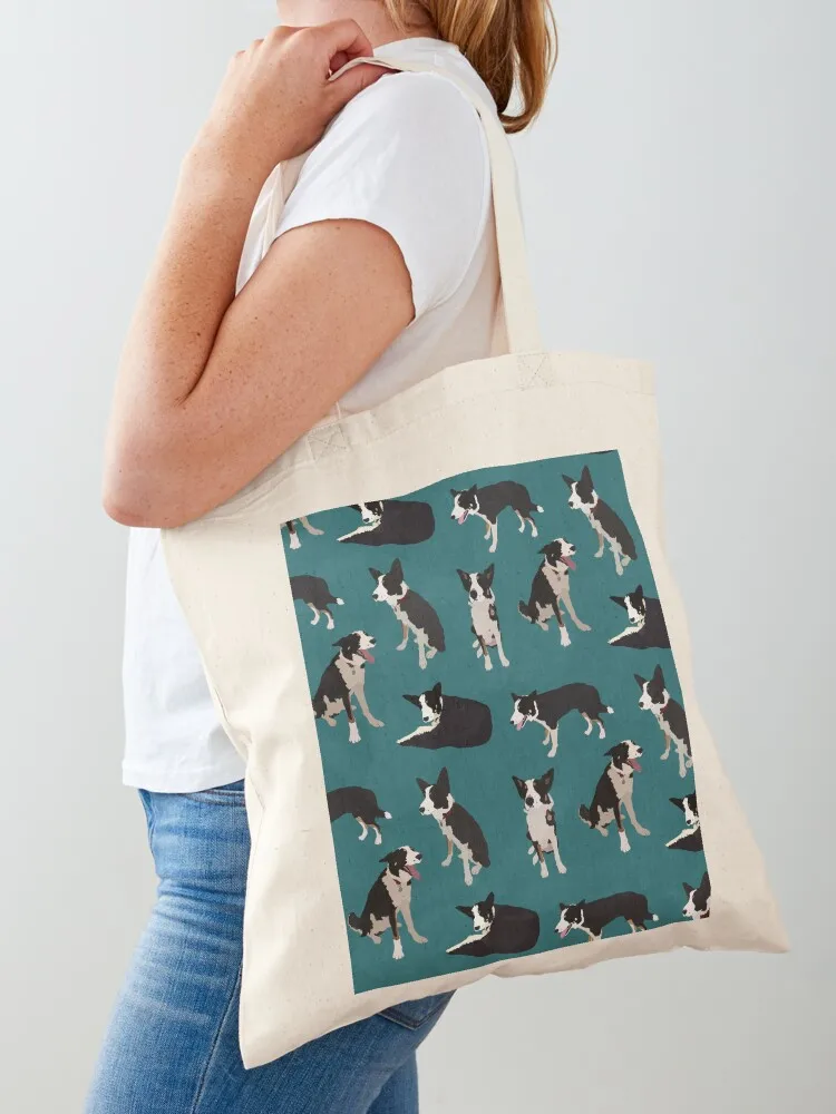 

Border Collies Tote Bag sac pour femme personalized tote canvas shopping bag tote bag canvas