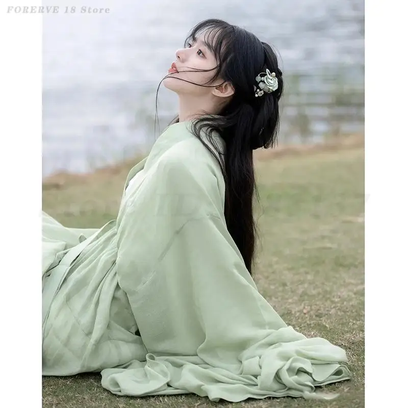 فستان هانفو الصيني للنساء أزياء تنكرية للملابس التقليدية القديمة سلالة سونغ هانفو ربيع الخريف أداء الرقص الزي