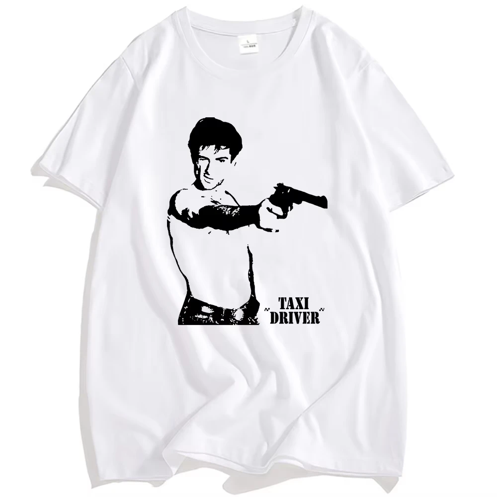 2026 Summer Taxi Driver T-Shirt Classic Movie Graphic Tee Robert De Niro Film Merch Cotton Short Sleeve Tees Unisex Fashion Tops