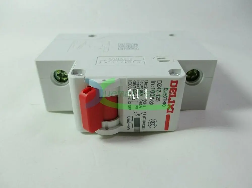 

ONE DELIXI high current circuit breaker air switch DZ47-125 1P 80A 100A 125A New