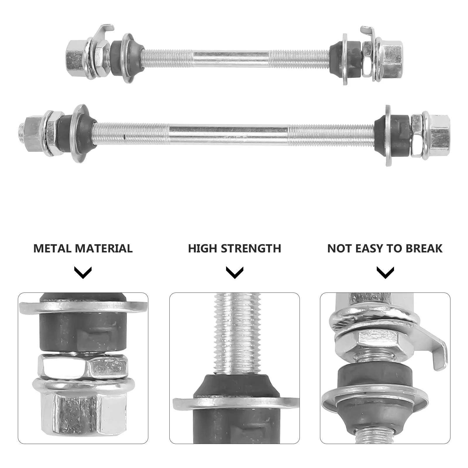 2 Pcs before and after Hub Bikes Solid Beam Axle Repair Tool Spindle Front Rear Shaft