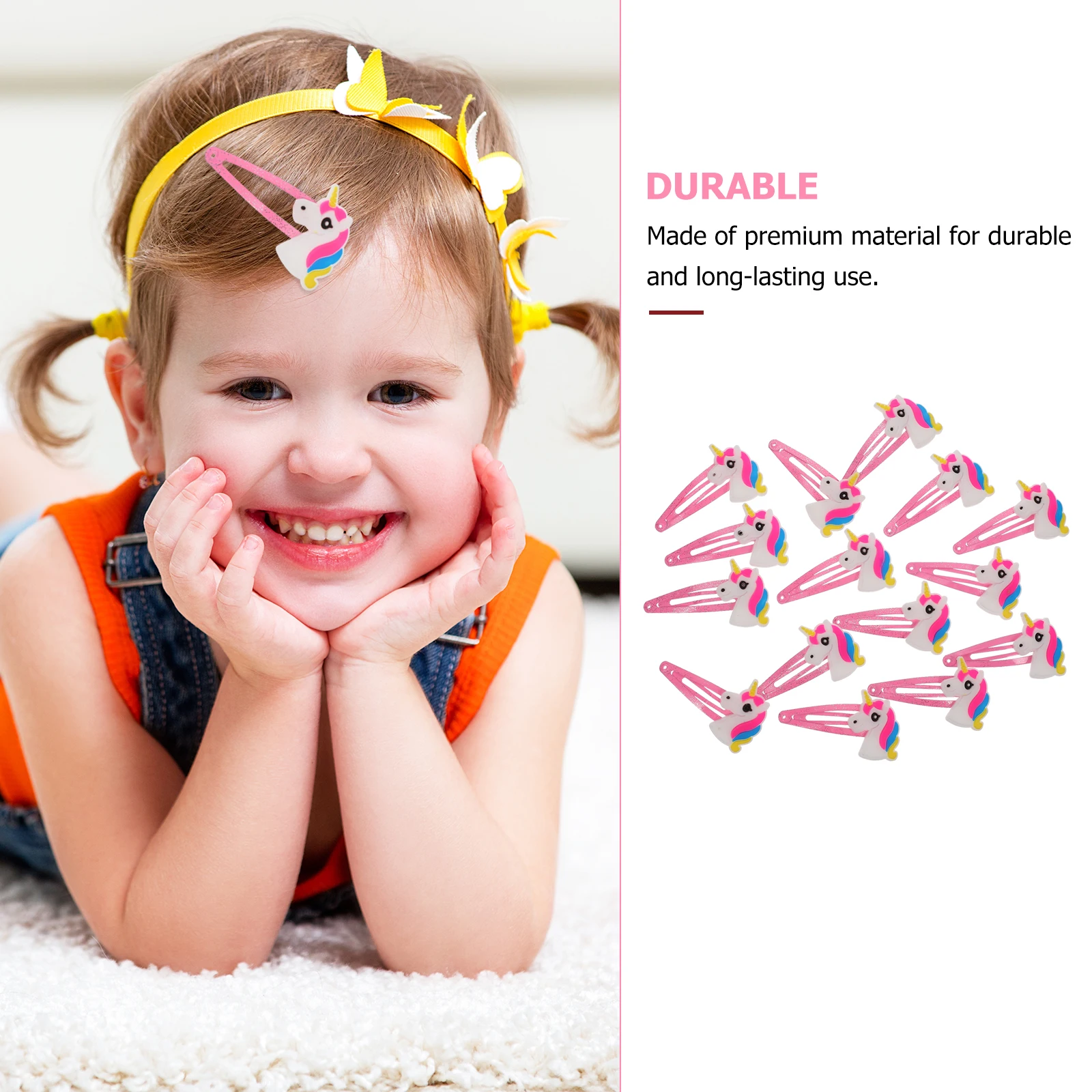 

15Pcs Unicorn Hairpin Practical Lovely Hair Clip for Hairstyle Party Celebration Hair Accessories Headdress