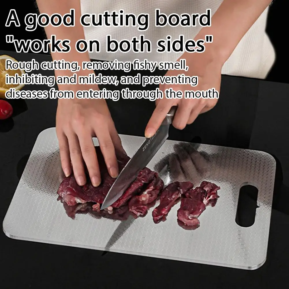 لوح تقطيع سميك مضاد للبكتيريا على شكل قرص العسل من الفولاذ المقاوم للصدأ، لوح تقطيع للفواكه والخضروات في المطبخ