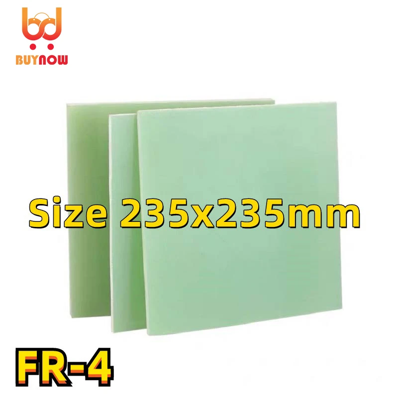 235x235mm FR4 pannello in fibra di vetro verde chiaro G10 pannello in resina epossidica nera 3240 bordo isolante giallo elaborazione incisione personalizzata