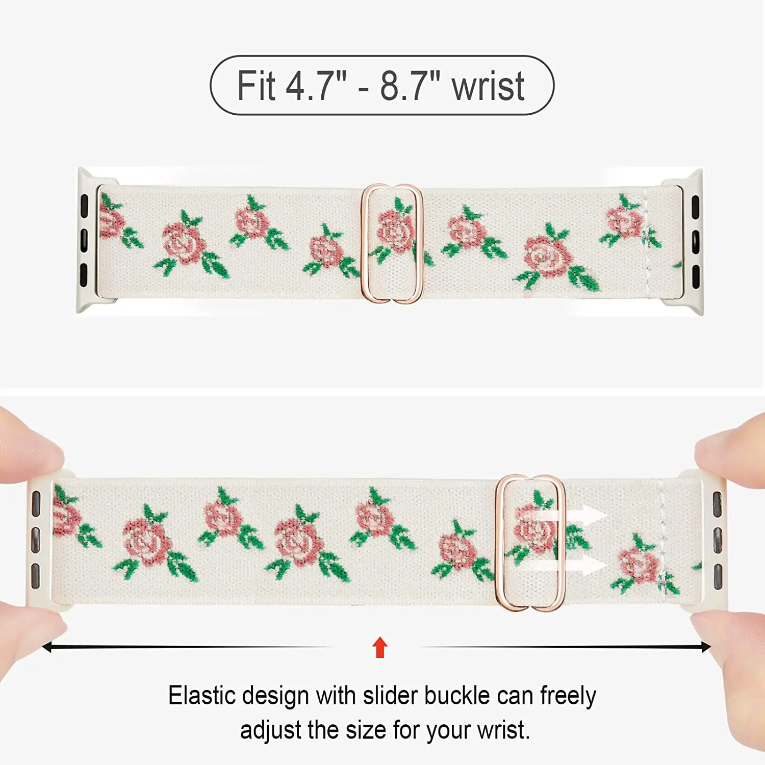 النايلون حزام ل أبل حزام ساعة الترا سلسلة 8 49 مللي متر 41 مللي متر 45 مللي متر سلسلة 7/6 38/42 ساعة للنساء سوار الأزهار التطريز سيدة