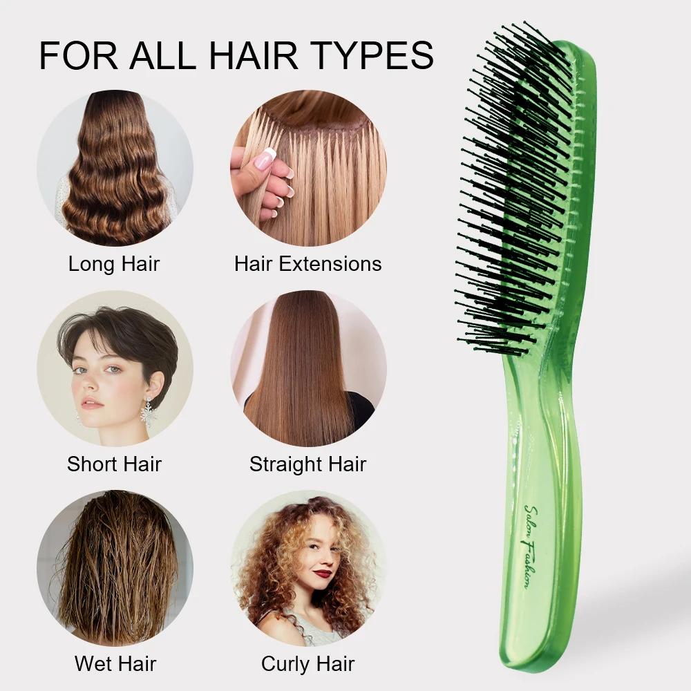 

1 шт., щетка для распутывания волос, массажная расческа для кожи головы, антистатическая расческа для влажных вьющихся волос, пушистый салон, парикмахерские инструменты для укладки волос