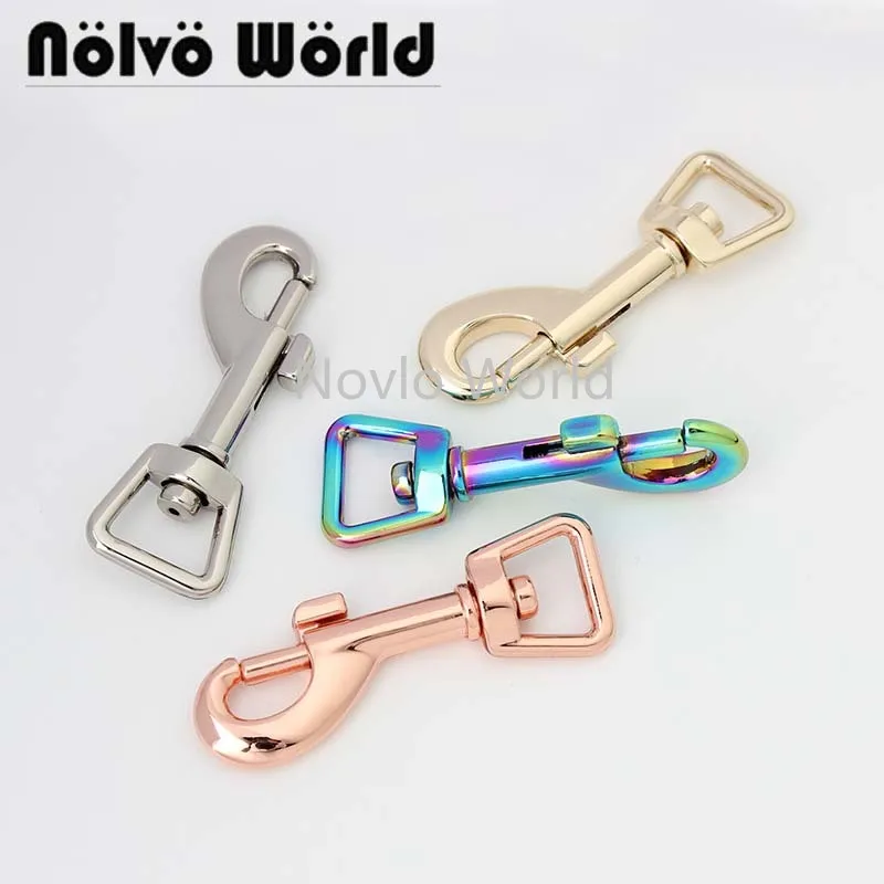 

10-50 pieces 5 colors 54X12mm top ending gold silver tone trigger DIY snap hook clasp metal clip swivel dog leash