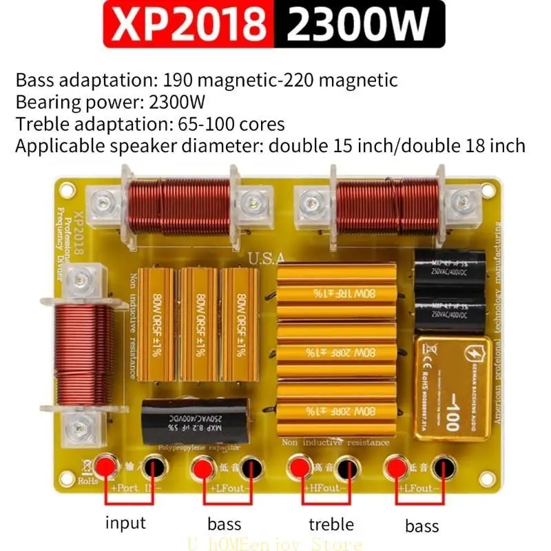 B0KF High Power XP2018 2300W Filter Divider для собраний партий