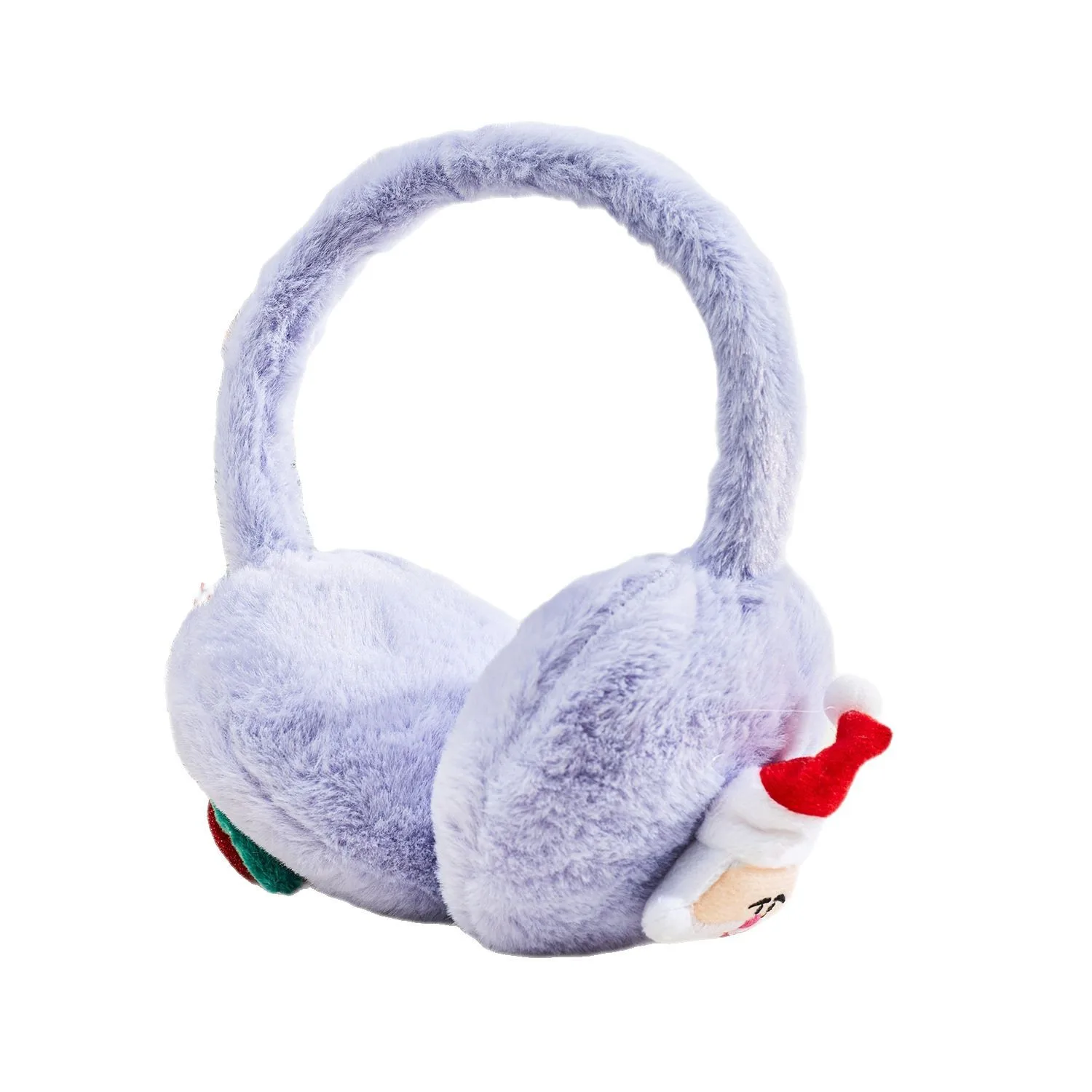 Protetores de orelha de pelúcia de natal para mulheres bonitos inverno extensível quente fones de ouvido anti frio cobre aquecedores de ouvido sacos de orelha 4e001