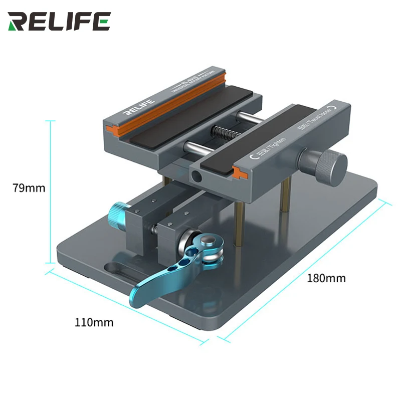 RELIFE RL-601S 360 ° 회전 범용 고정장치, 고효율 휴대폰 후면 커버, 유리 제거 클램핑 도구