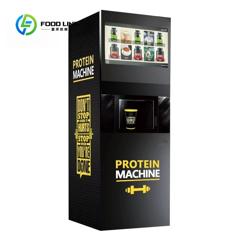 

Healthy Protein Shake Vending Machine Customized Fully Automatic Whey Chocolate Milkshake Hot Cold Drinks Vending Machine