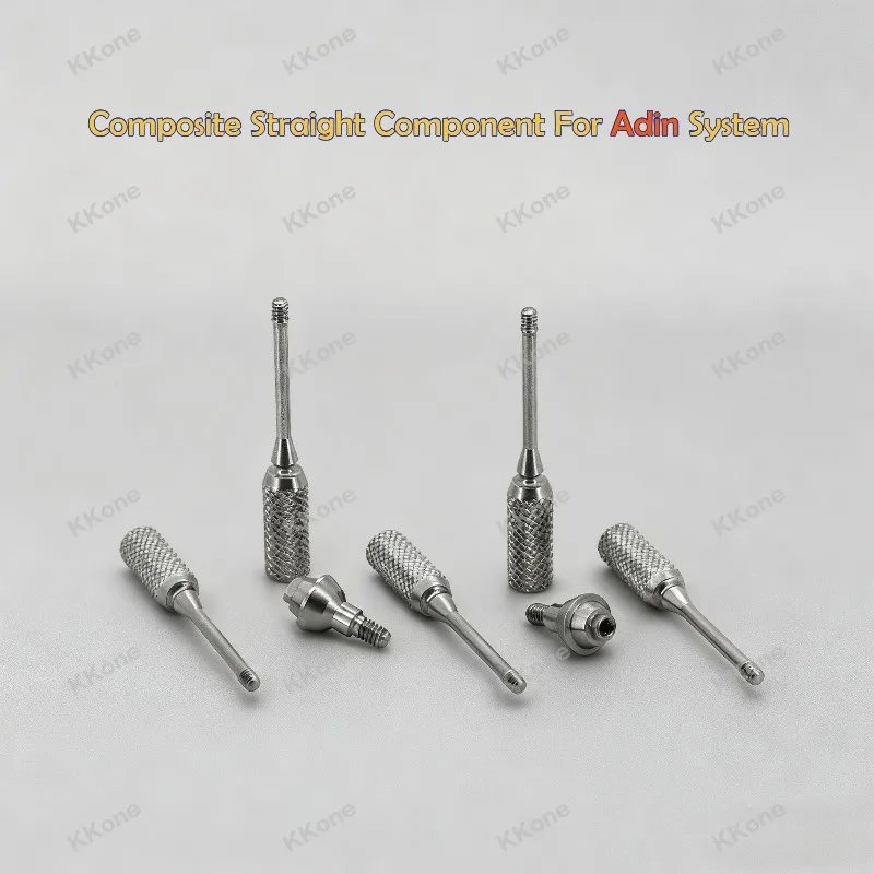

10Sets High Quality Titanium Alloy Composite Straight & Angled Abutments For Adin System Dental Implant Supplies
