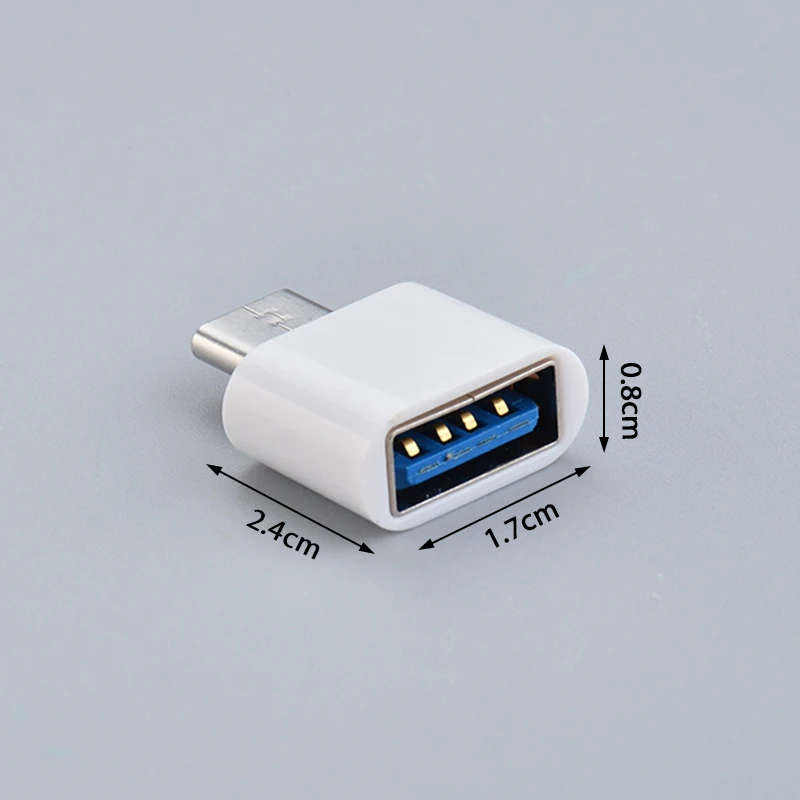 Mini Type C To USB Adapter OTG Data Connectors For Android Mobile Phones