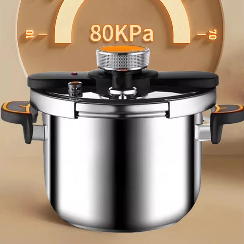 5L/4L Stainless Steel Pressure Cooker Universal 304 Stainless Steel Multi-Function Pressure Cooker Compatible with Household Gas