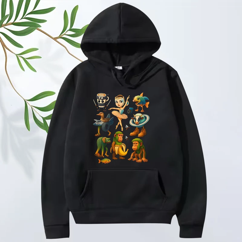 

Italian Brainrot Funny Meme Graphic hoodie men women vintage Long sleeve Sweatshirt with print fashion oversized hoodie unisex