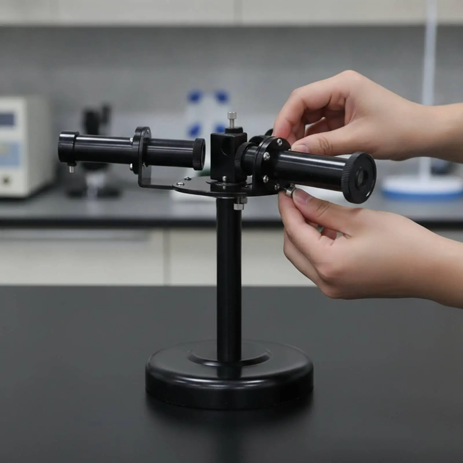 Spectral Analysis Spectroscope Optical Spectroscope with Accessory Holder Full-Metal Instrument for Physics Teachers, Science