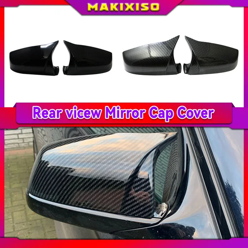 

For BMW 5 6 7 Series F10 F11 F07 Gran Turismo 2010 -2015 F12 F13 F01 F02 Rear-View Caps Side Wing Mirror Cover Black Carbon