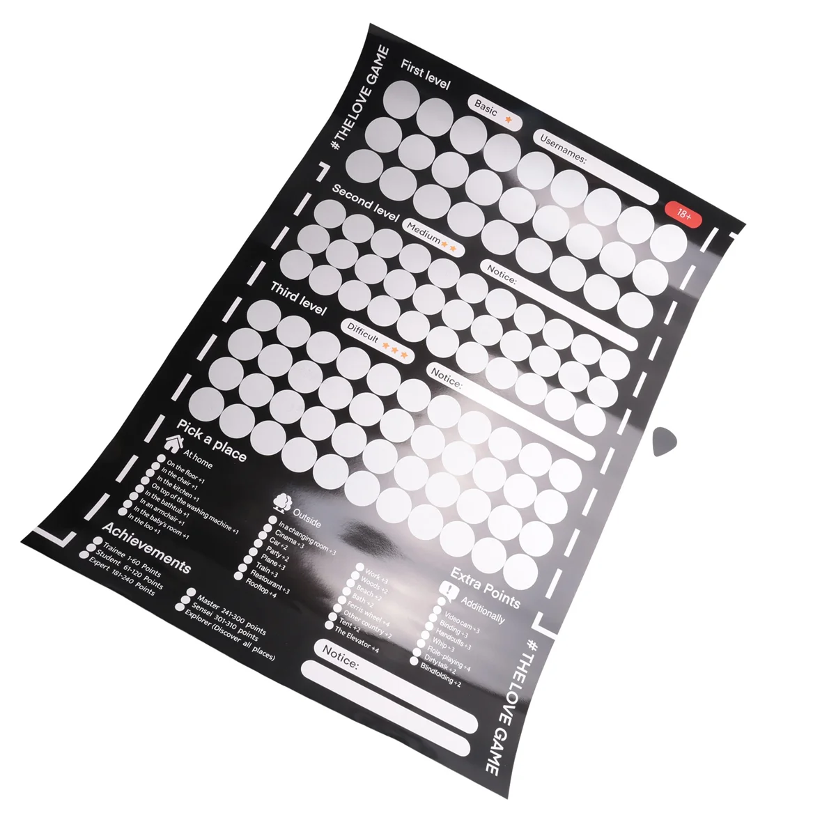 Game Scratch Off Poster Game for Couples Valentine's Day Gifts Wall Poster for Her and for Her