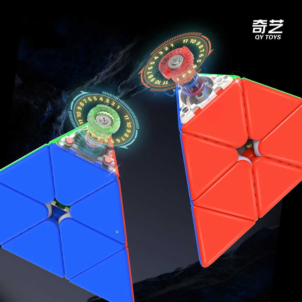 [JudyCube] QIYI M Pro Pyaraminx pioneiro UV Cubo Mágico Magnético Brinquedos Fidget Qiyi Pyraminx Flagship Cubo Mágico Quebra-cabeça