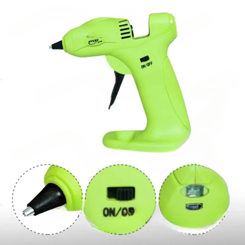 

7Mm GlueSticks Industrial Guns Heat Temperature Thermo Electric Repair 51BD Household Lithium Electrothermal GlueGun