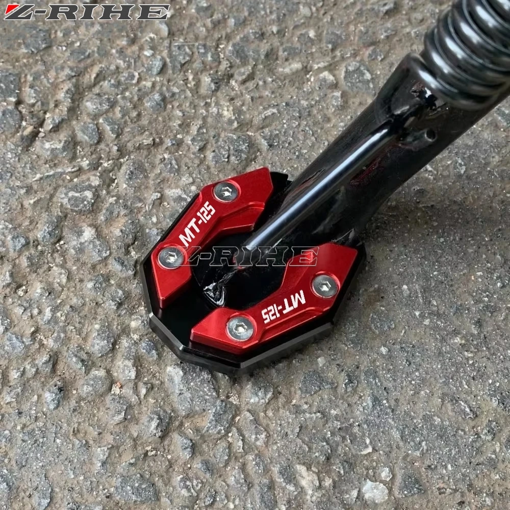 For Yamaha MT15 MT125 MT-15 MT-125 MT 15 125 2014-2024 2025 2026 Kickstand Foot Side Stand Extension Enlarger Support Plate Pad