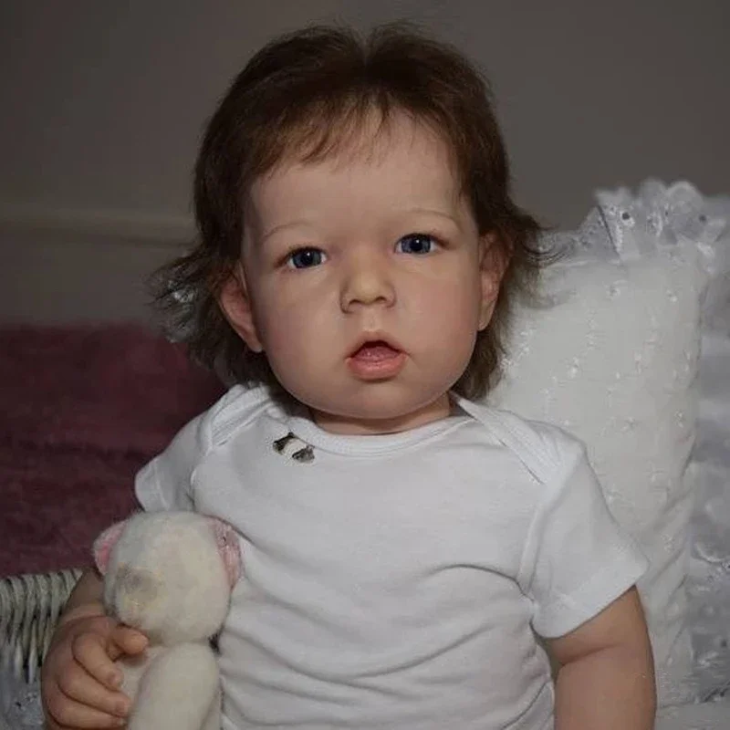 55CM Reborn Baby Doll Liam Baby Reborn Dolls Soft Touch Real Lifelike Toys Children Baby Kids Play Toy Gift Reborn Boy