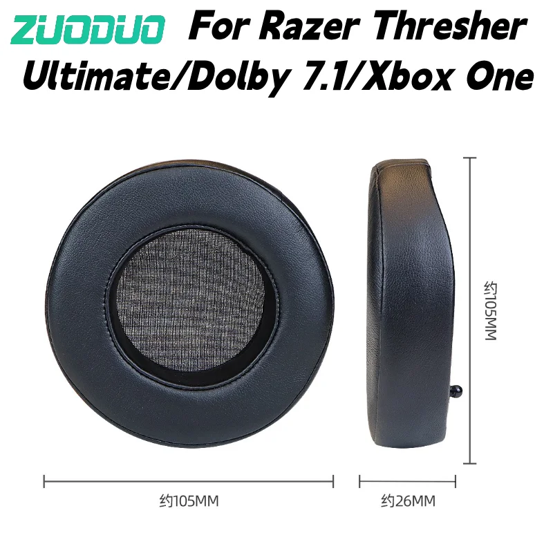 For Razer Thresher Ultimate Dolby 7.1 Xbox One Earpads Protein Leather Cooling Gel Sweat Resistant 7.1 Surround Gaming Headset