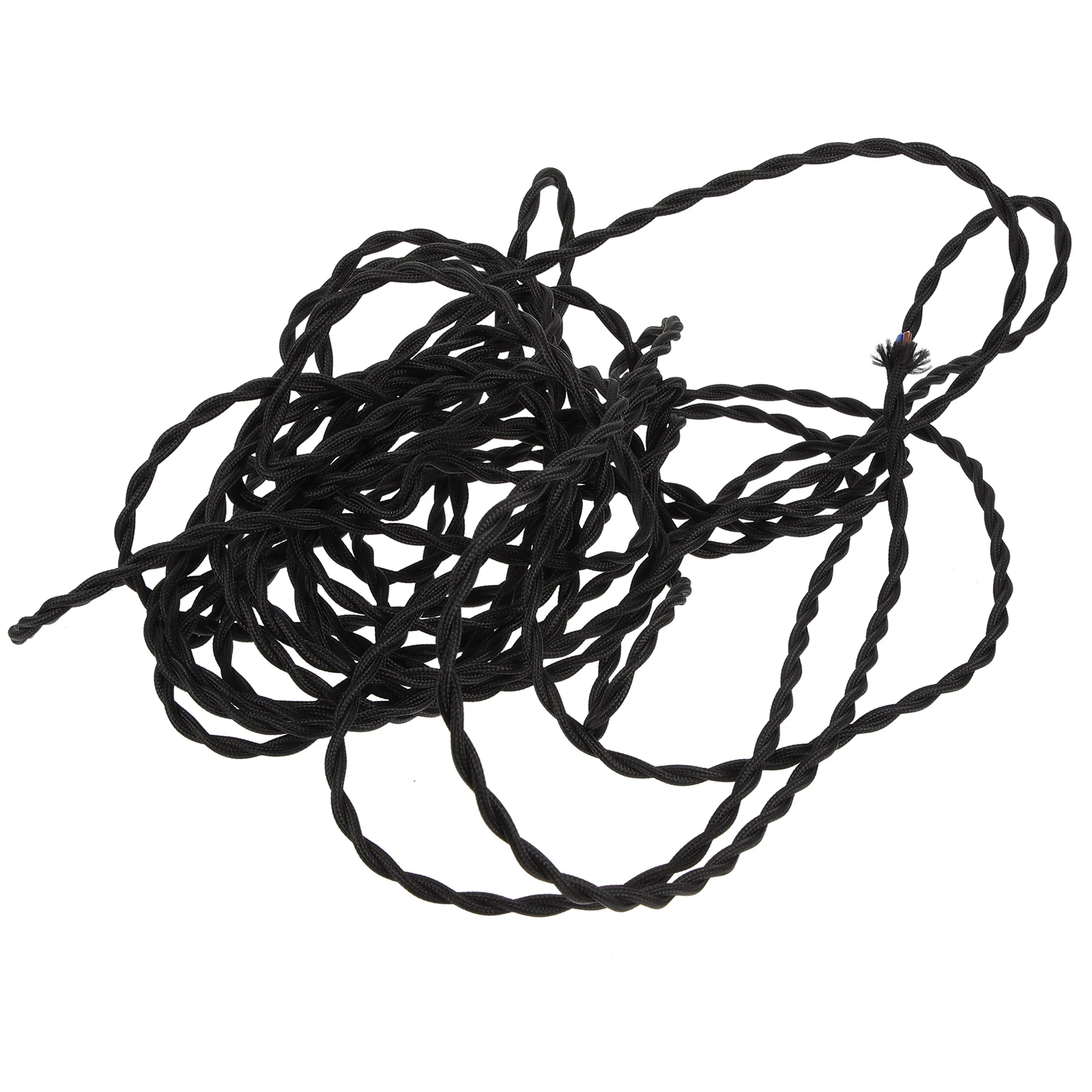 

10M Black Twisted Lamp Cord DIY Lamps Wire 2x0.75mm Vintage Power Cable for Lights Ch eliers Electrical Projects Lamp Kits Parts
