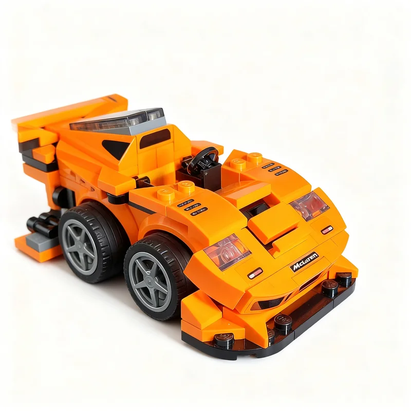 290個入り-moc-トゥーンド・マクラーレンf1-lm＆屋外バーベキューグリル-シティチャンピオンズモデル-おもちゃ-ブロック-組み立て式建築模型-クリスマスギフト-3d