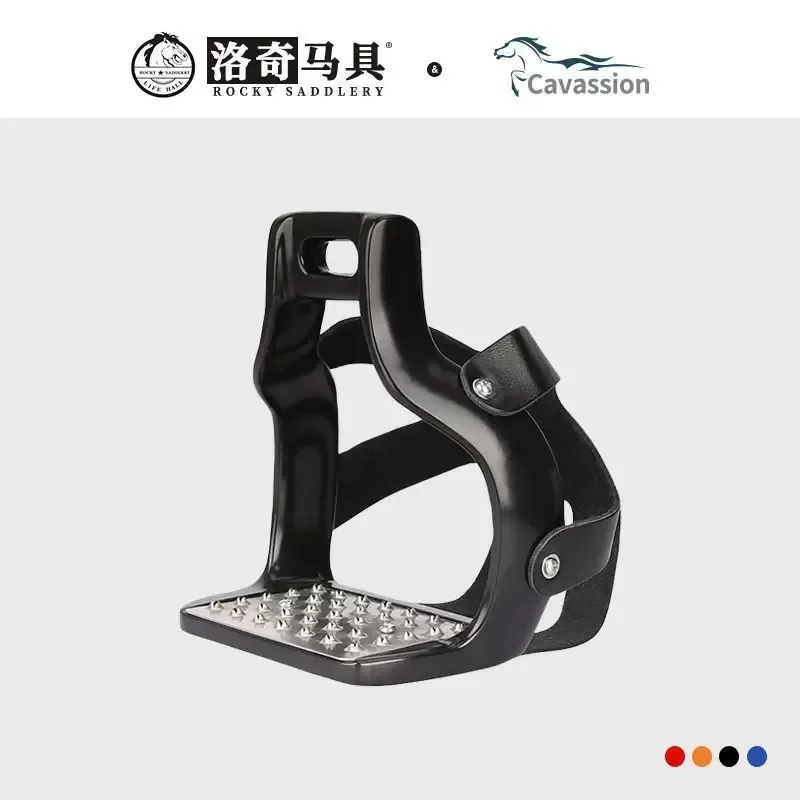 Cavassio Safety Stirrup for Horse Riding Non-Slip Metal Stirrup with Safety Cover Model 8211034