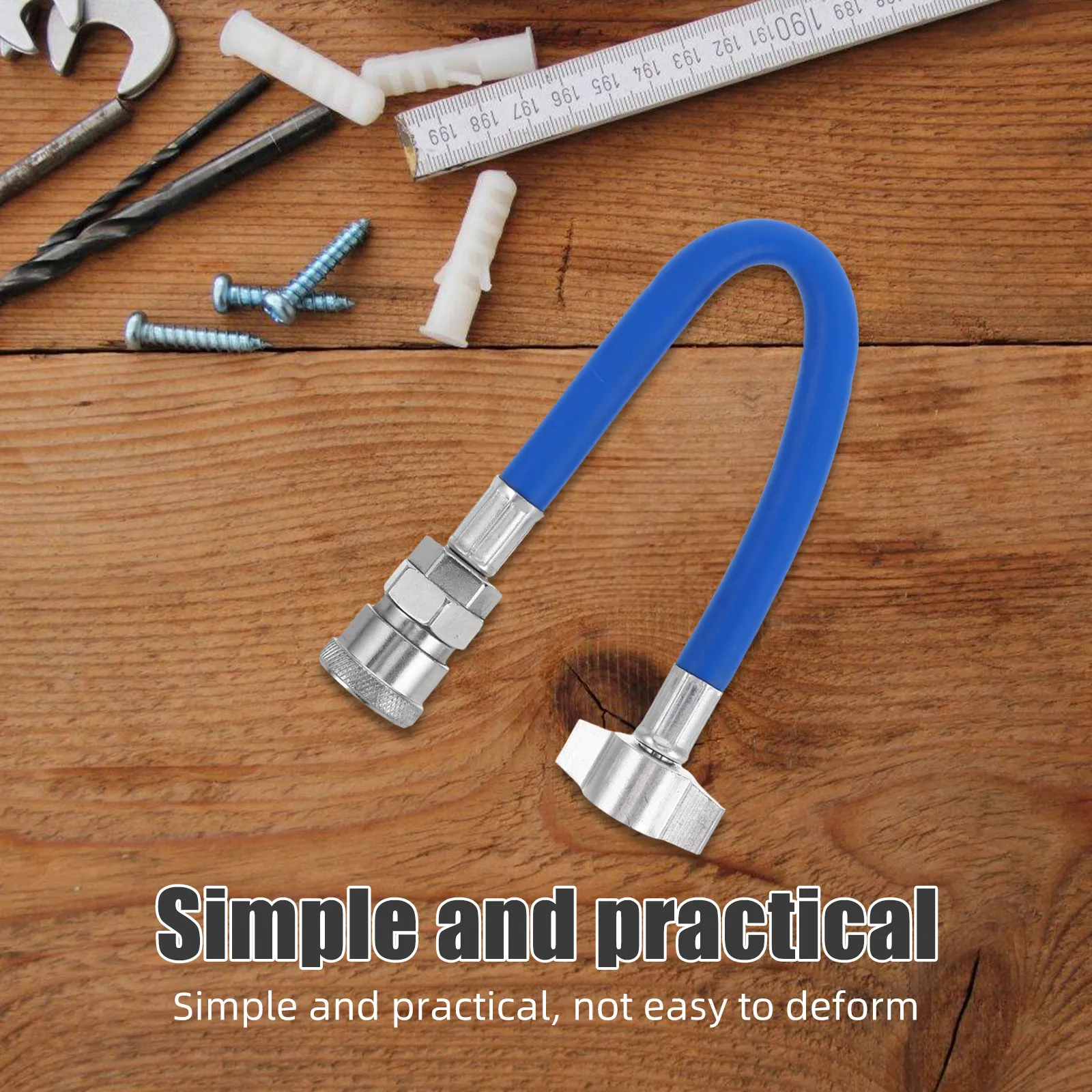 Truck Air Intake Connector Pipe Double-Layer Heavy-Duty Air Tank Hose Leak-Proof Quick Connect Adapter for Trailer Use