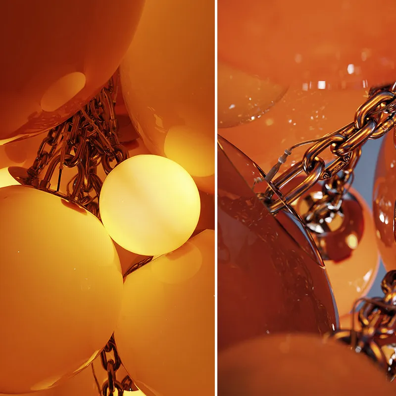Luxury Grape Chandelier Italian Fruit Theme Art Lamp For Staircase Restaurant Hotel Lobby B&b Villa Decor
