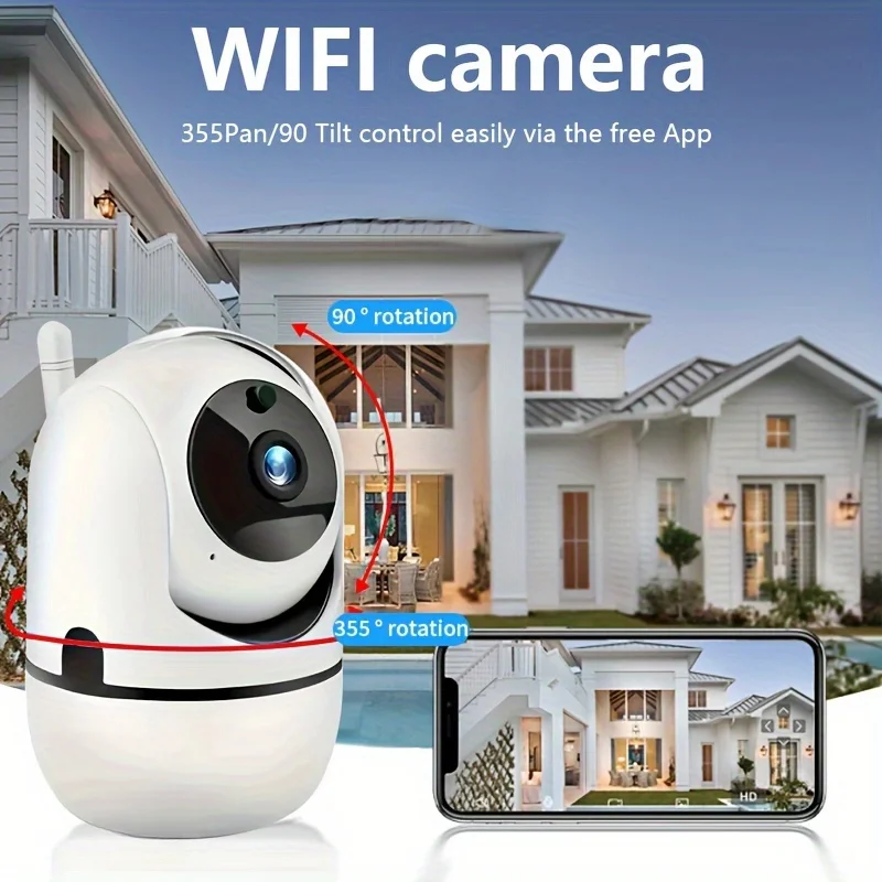 

2K IP Camera WiFi Dual Lens Smart Home Auto Tracking CCTV Camera Wireless Surveillance Camera Security Baby Monitor