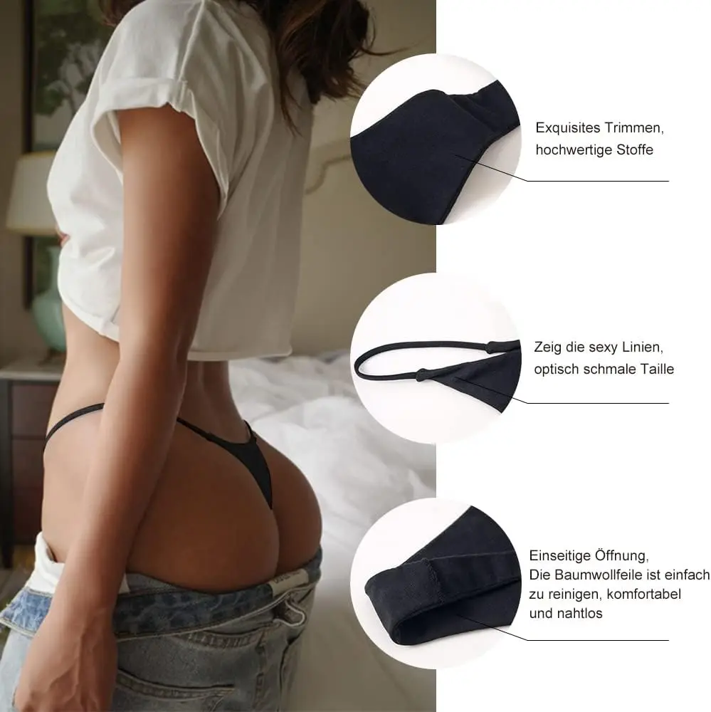 Yiailing G String perizoma per donna intimo perizoma in cotone slip senza cuciture a vita bassa mutandine Sexy regalo per le donne