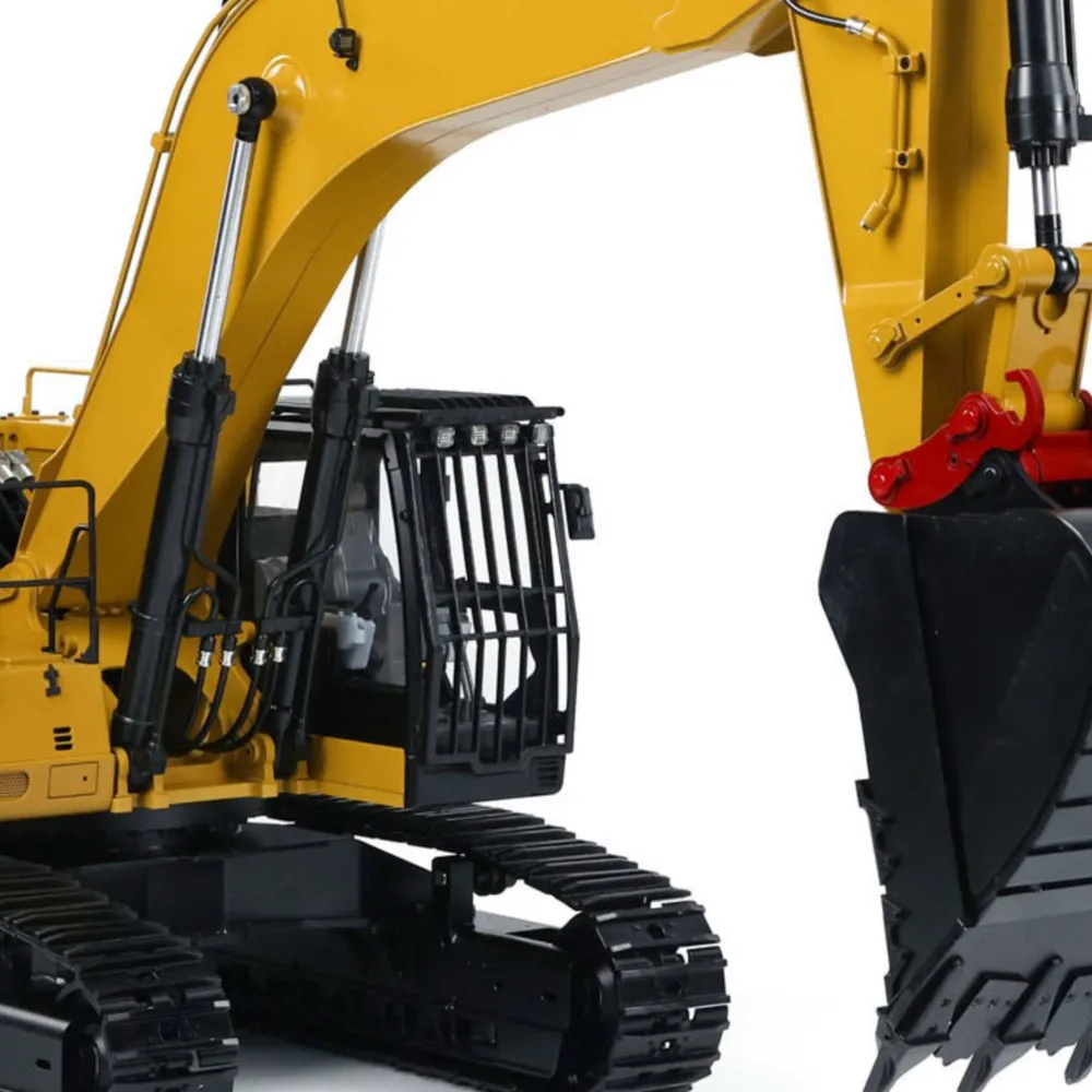 1/14 RC Hydraulic Excavator 374F Heavy Duty Machine Remote Control Metal Engineering Digger Vehicles with Sound Toys TH22477