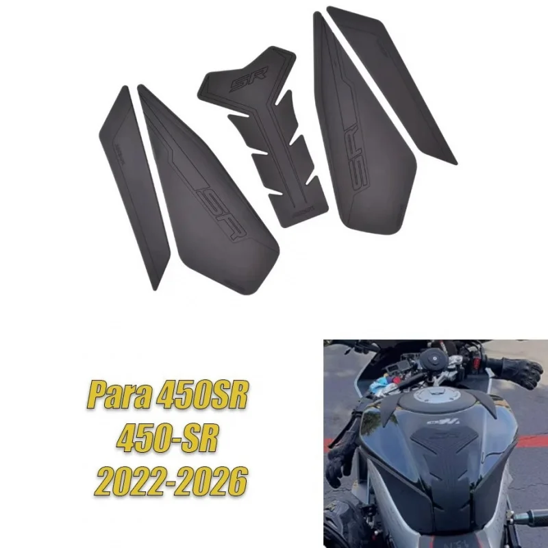 For CFMOTO 450 SR 450-SR 2022-2026 2025 450SR: Tank Protector Stickers, Fuel Protector, Motorcycle Kit, Knee Protection Stickers