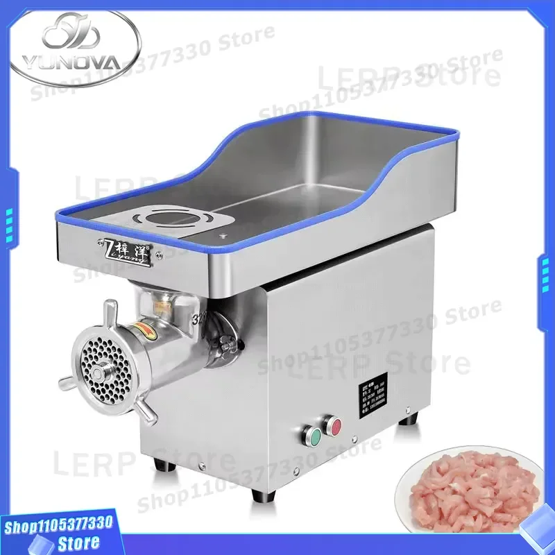 Electric Meat Grinder Pure Copper Motor Process Fresh Frozen Beef Pork Chicken Fish Heavy Duty Kitchen Appliance for Home Use