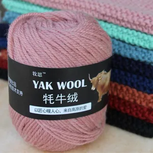 Thick Yak Cashmere wool Yarn For Knitting Crochet Sweater Scarf Merino Blended Wool Thread knitted High Quality Yarn 8 best sales supplier list - №5
